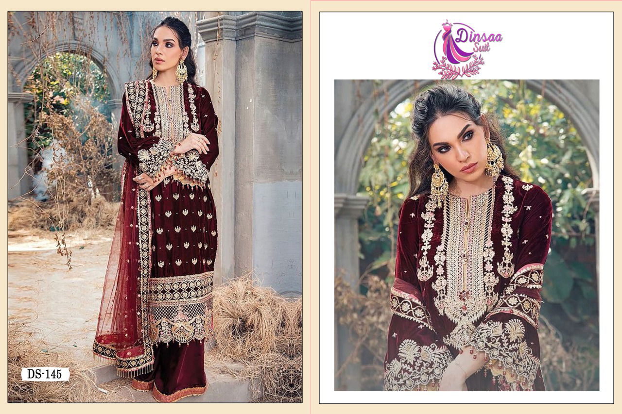 Dinsaa Anaya 1 Festive Wear Wholesale Salwar Kameez Collection 